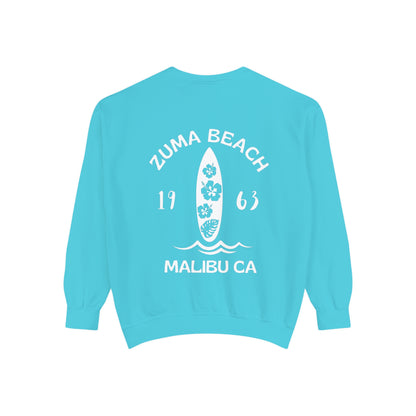 Zuma Beach Crew (Hibiscus version) Sweatshirt - Comfort Colors