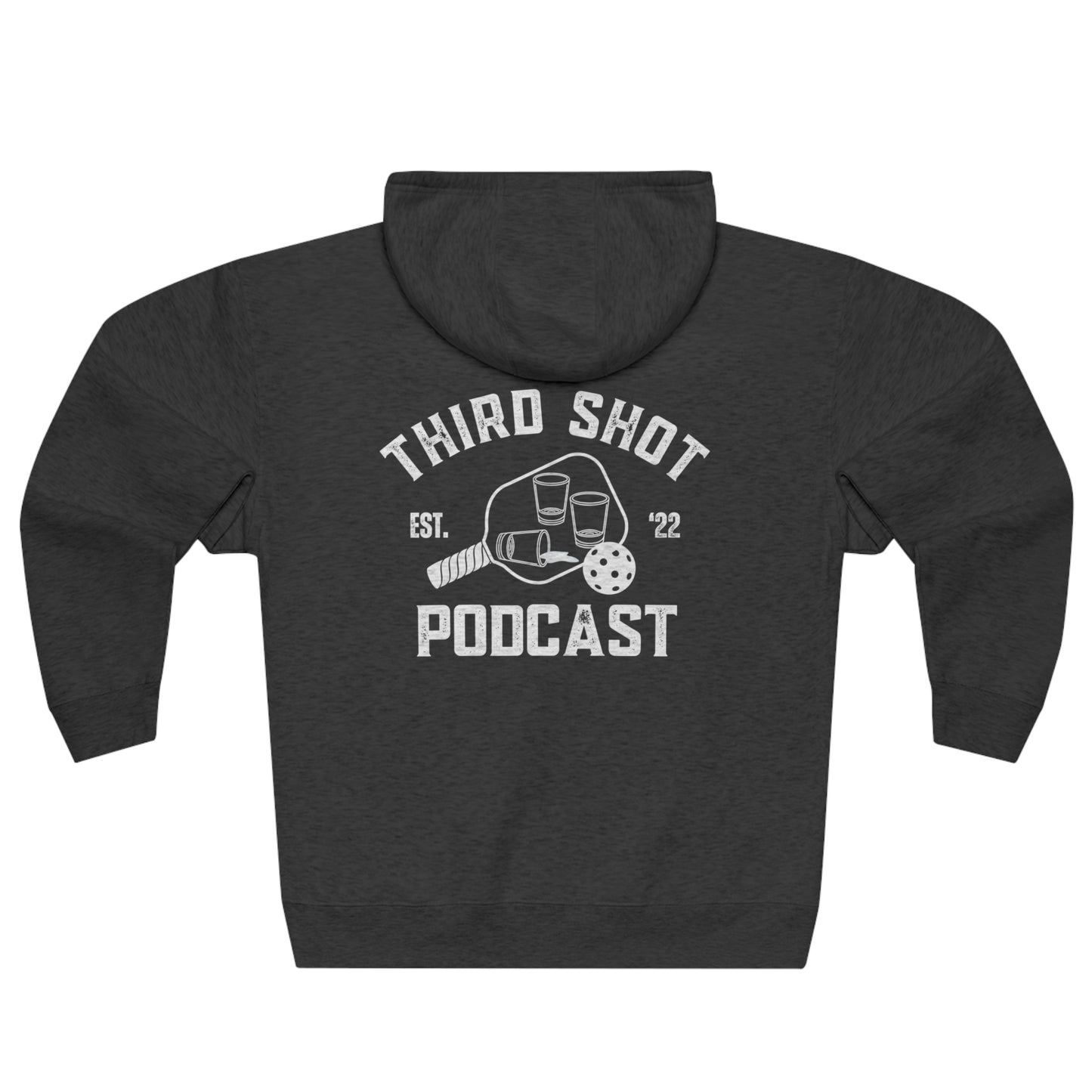 Third Shot Podcast Unisex Zip Down -Premium Full Zip Hoodie