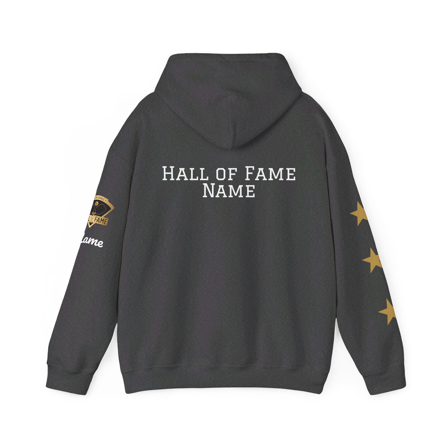 Pickleball Hall of Fame (RIFKIN example) - Hoodie - Customize Hall of Fame Name, or no name