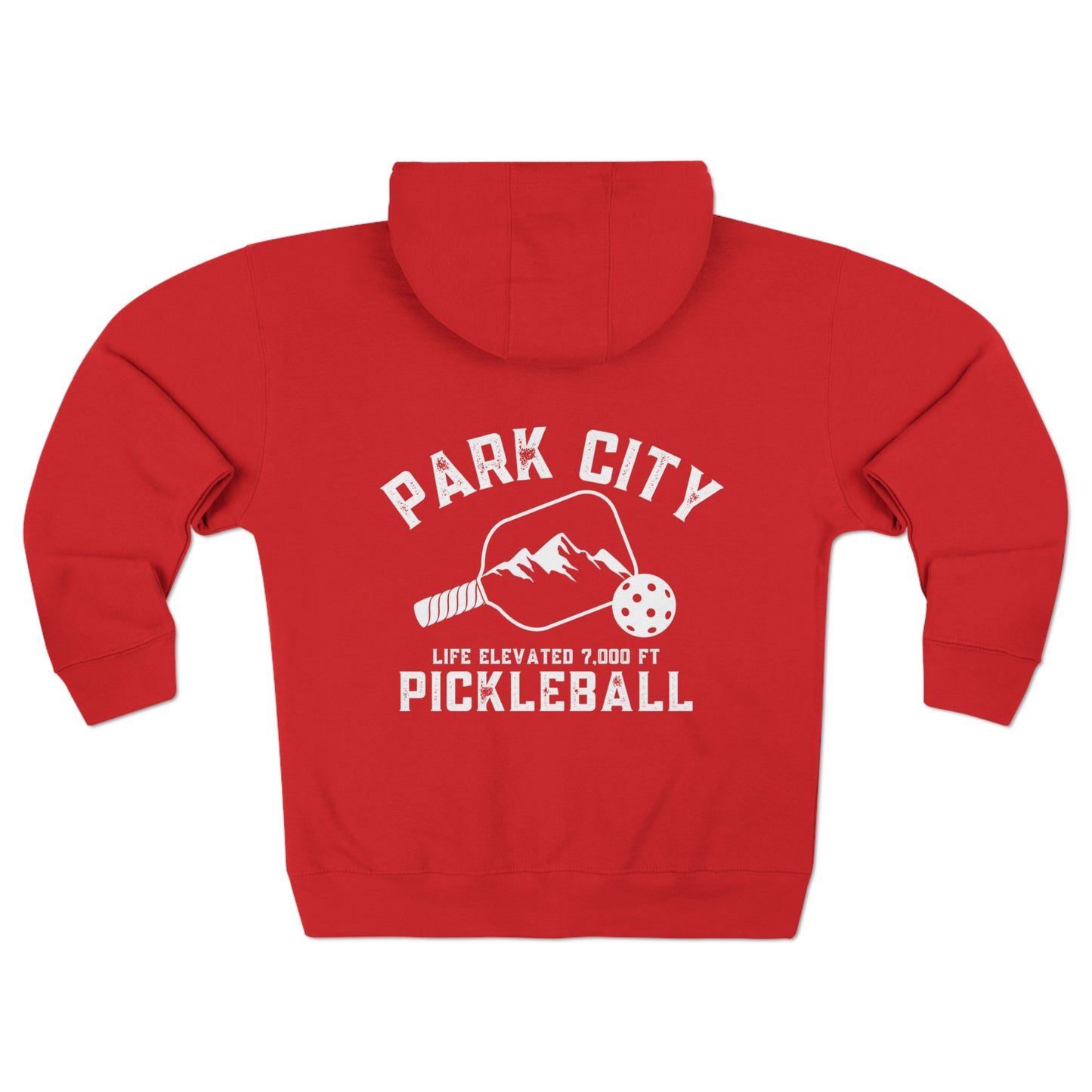 Park City Utah Pickleball Extra Plush, Warm Unisex Zip Hoodie