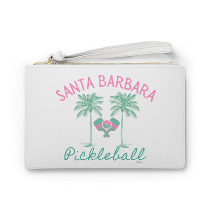 Santa Barbara Pickleball Small Clutch (Can customize name on back)