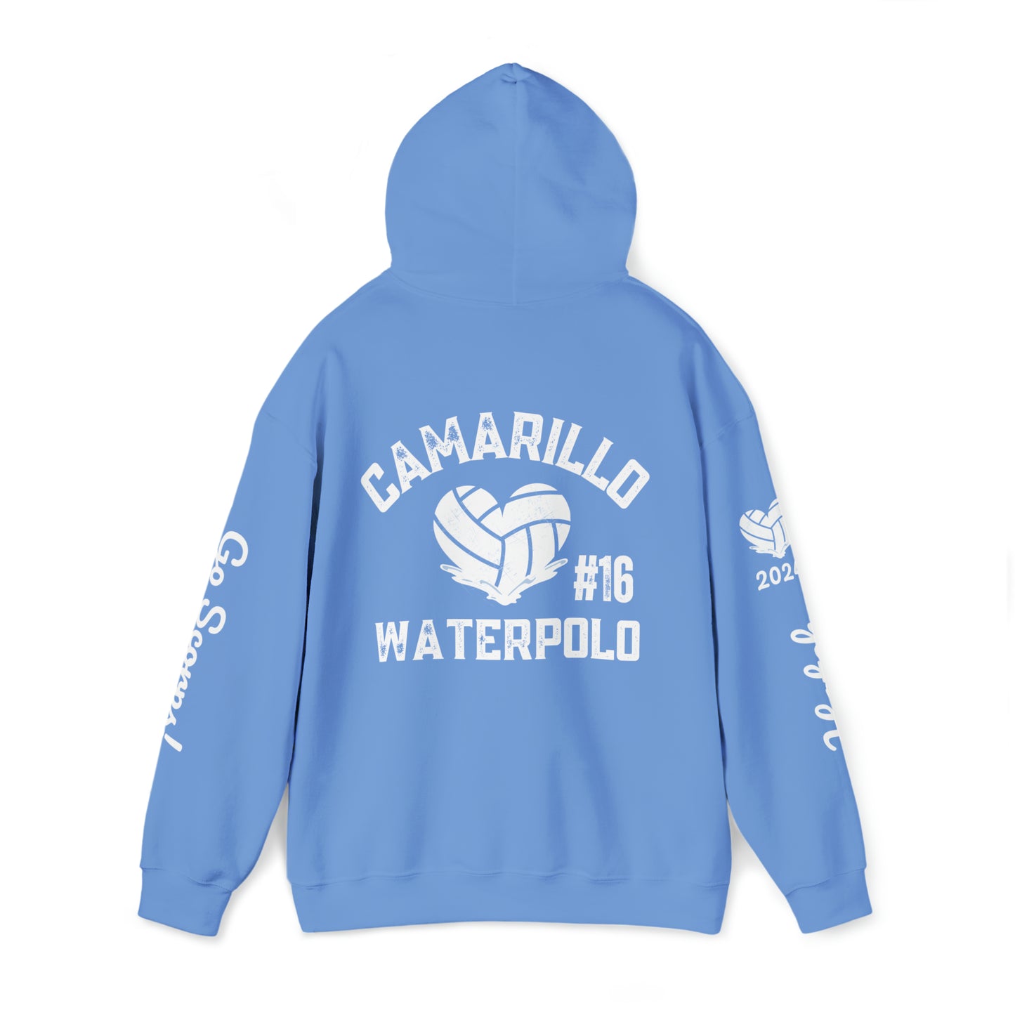 Camarillo Waterpolo Hoodies - CUSTOMIZE any side - put in the notes of order