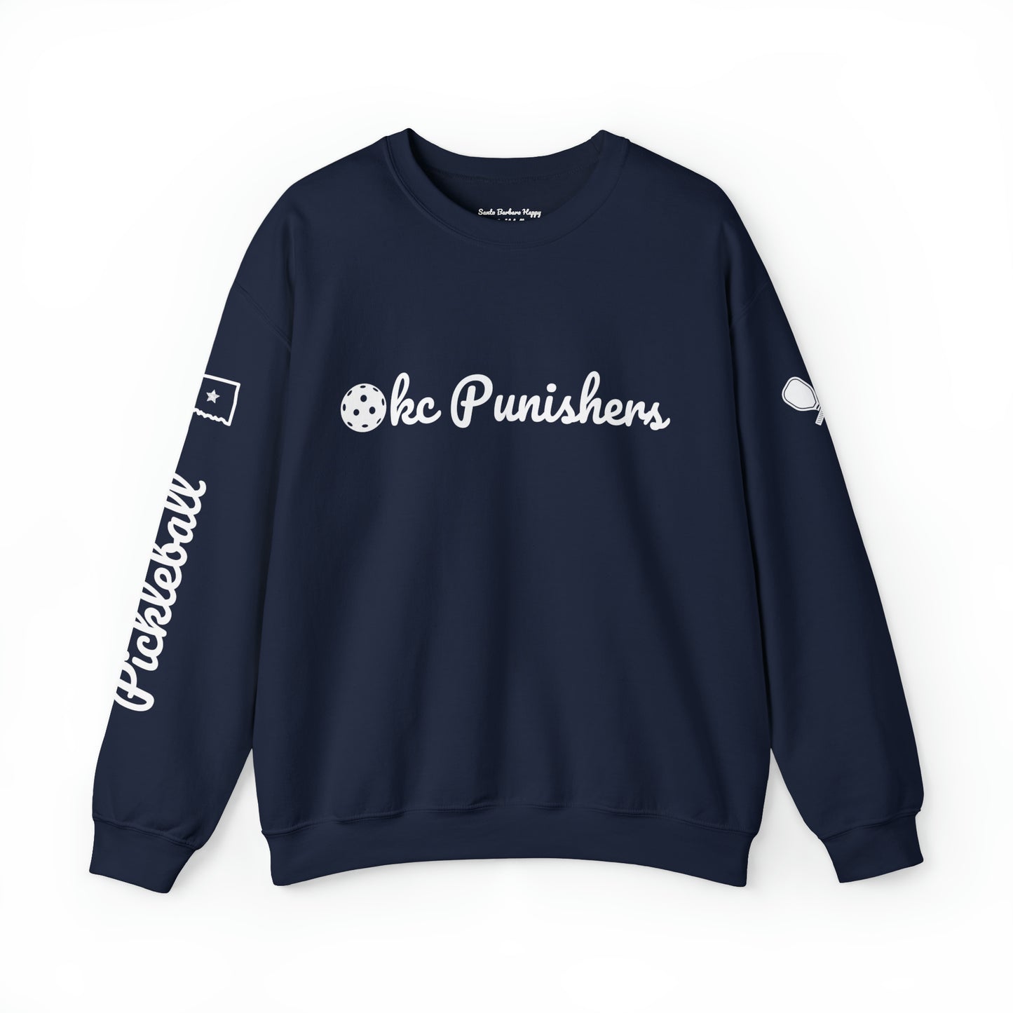 OKC Punishers Script Crew -50% cotton soft, Customize sleeve