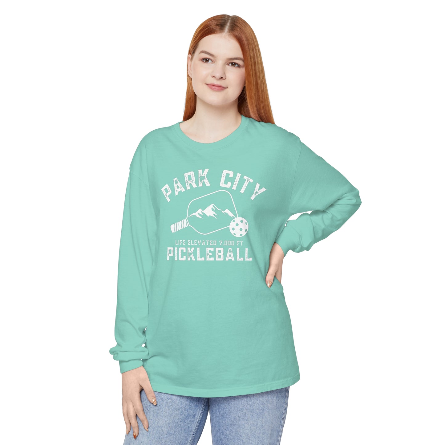 Park City Utah -Unisex Garment-dyed Long Sleeve T-Shirt