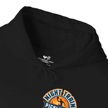 Night Train Hoodie (logo left chest/large back) - Can add your name to the sleeve or back