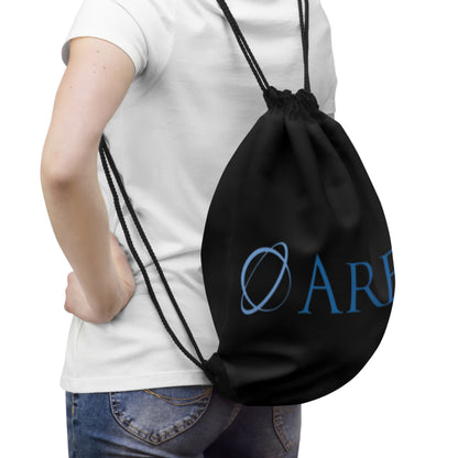 Ares Logo Drawstring Bag - Stylish Sports & Gym Tote