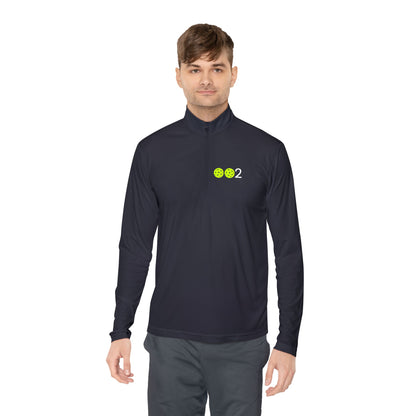 PICKLZ 15  Unisex SPF 40 Moisture Wicking Quarter-Zip Pullover - add your number in instructions