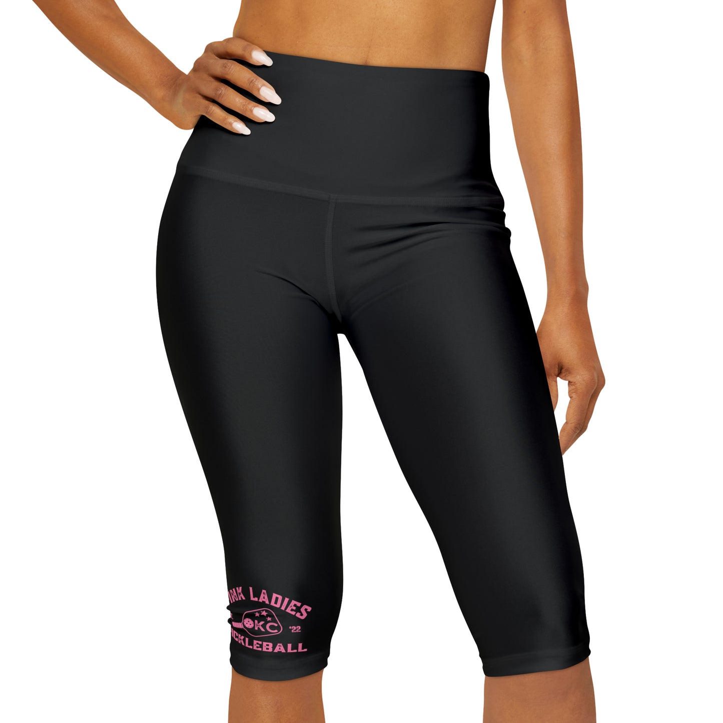 Pink ladies - Yoga Capri Leggings (customize name)