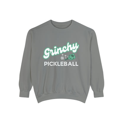 Grinchy Pickleball Unisex Crew - Comfort Colors