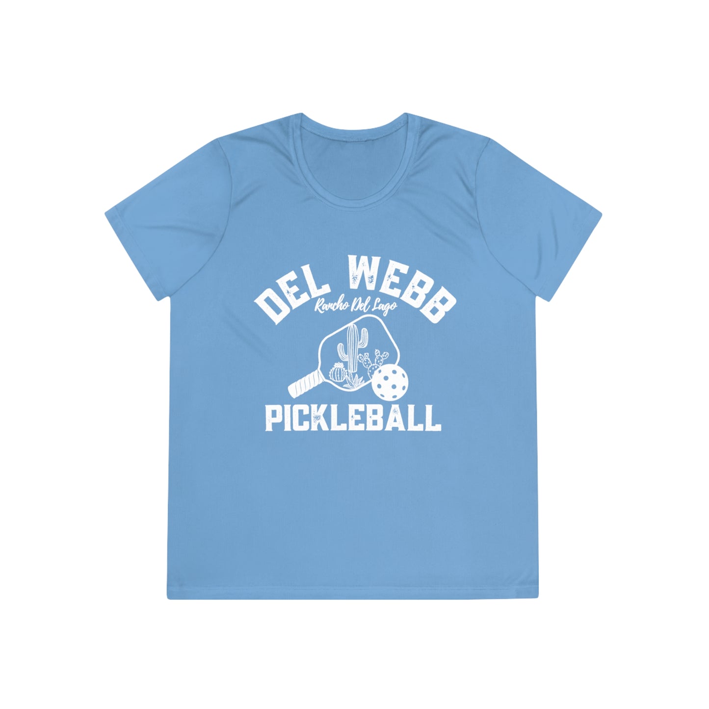 Del Webb Pickleball - Moisture Wicking, SPF 40, Ladies Competitor Tee