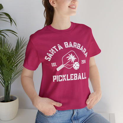 Santa Barbara Pickleball original  - 2 day - Unisex 100% airline cotton Jersey Short Sleeve Tee