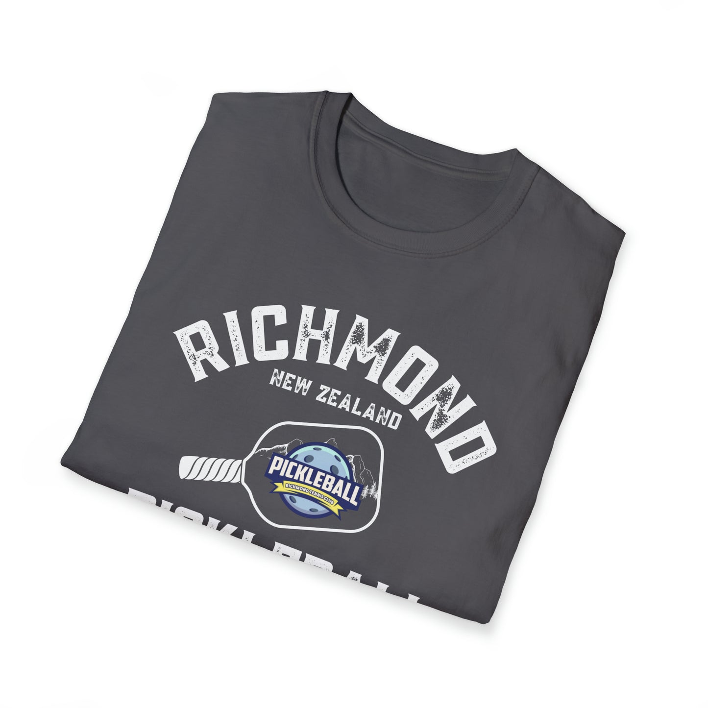 Richmond New Zealand Pickleball - Unisex Softstyle T-Shirt, 100% cotton