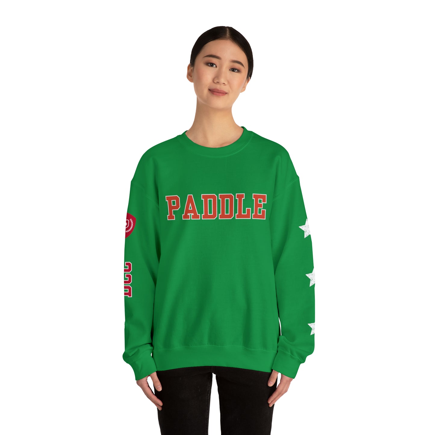 PADDLE Pickleball Crew Red letters. 4 sides customized