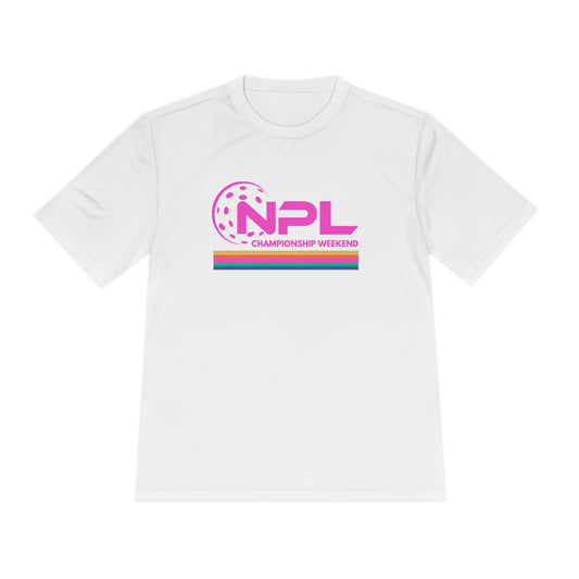 NPL Championship Weekend - Customize Back - Unisex Moisture Wicking Tee