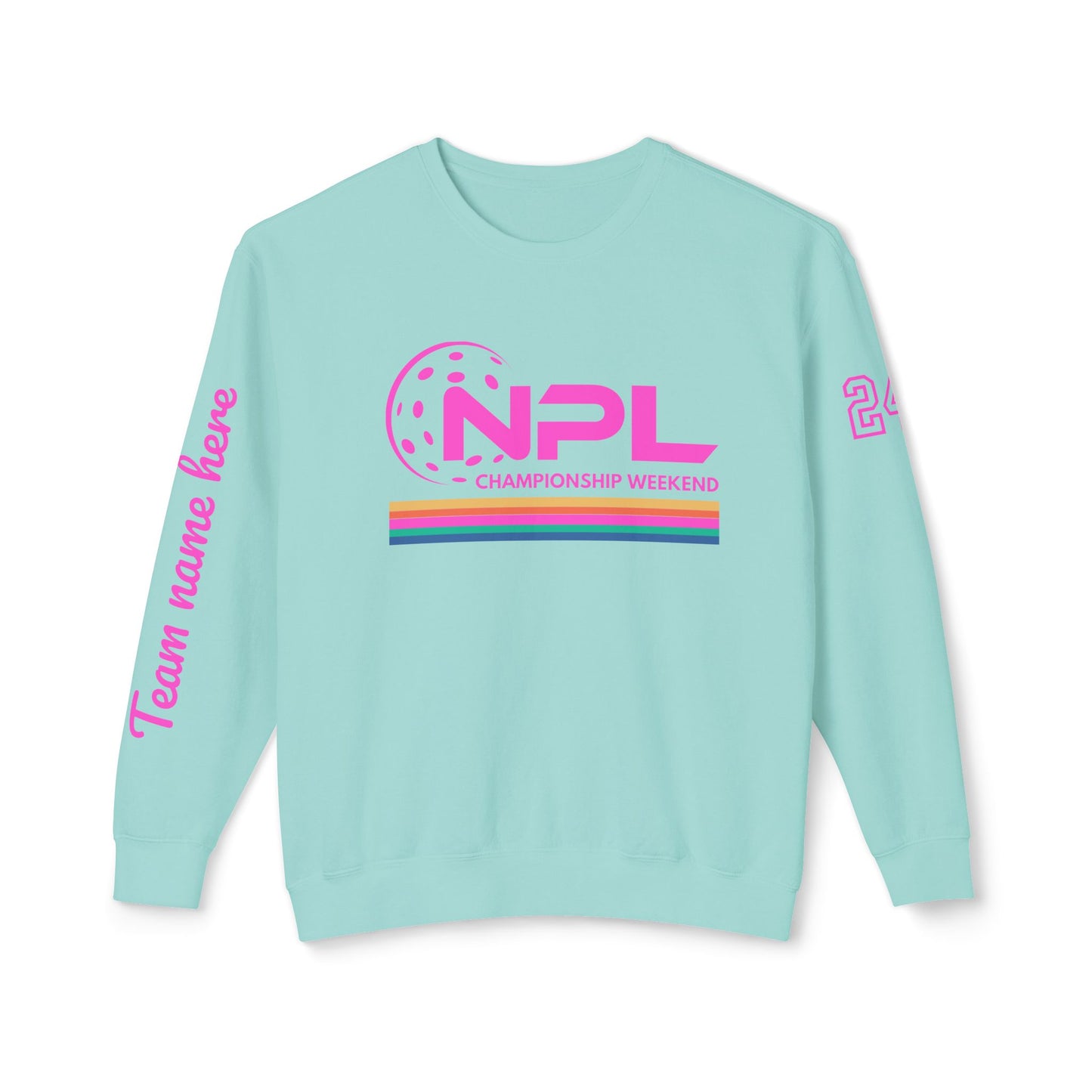 NPL RETRO Championship Weekend w/ Ribbon Unisex Lightweight Garment Dyed Crew