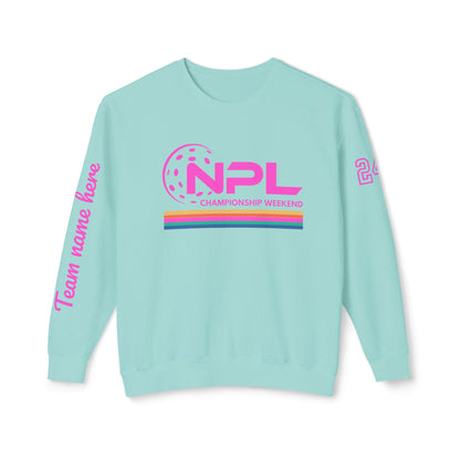 NPL RETRO Championship Weekend w/ Ribbon Unisex Lightweight Garment Dyed Crew