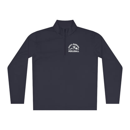 Customize my Ladie’s Moisture Wicking SPF 40 - 1/4 Zip Unisex. Add name to back