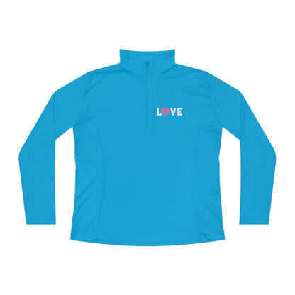 Kara’s Love, #tappaddles  1/4 Zip - moisture wicking - Ladies Quarter-Zip Pullover