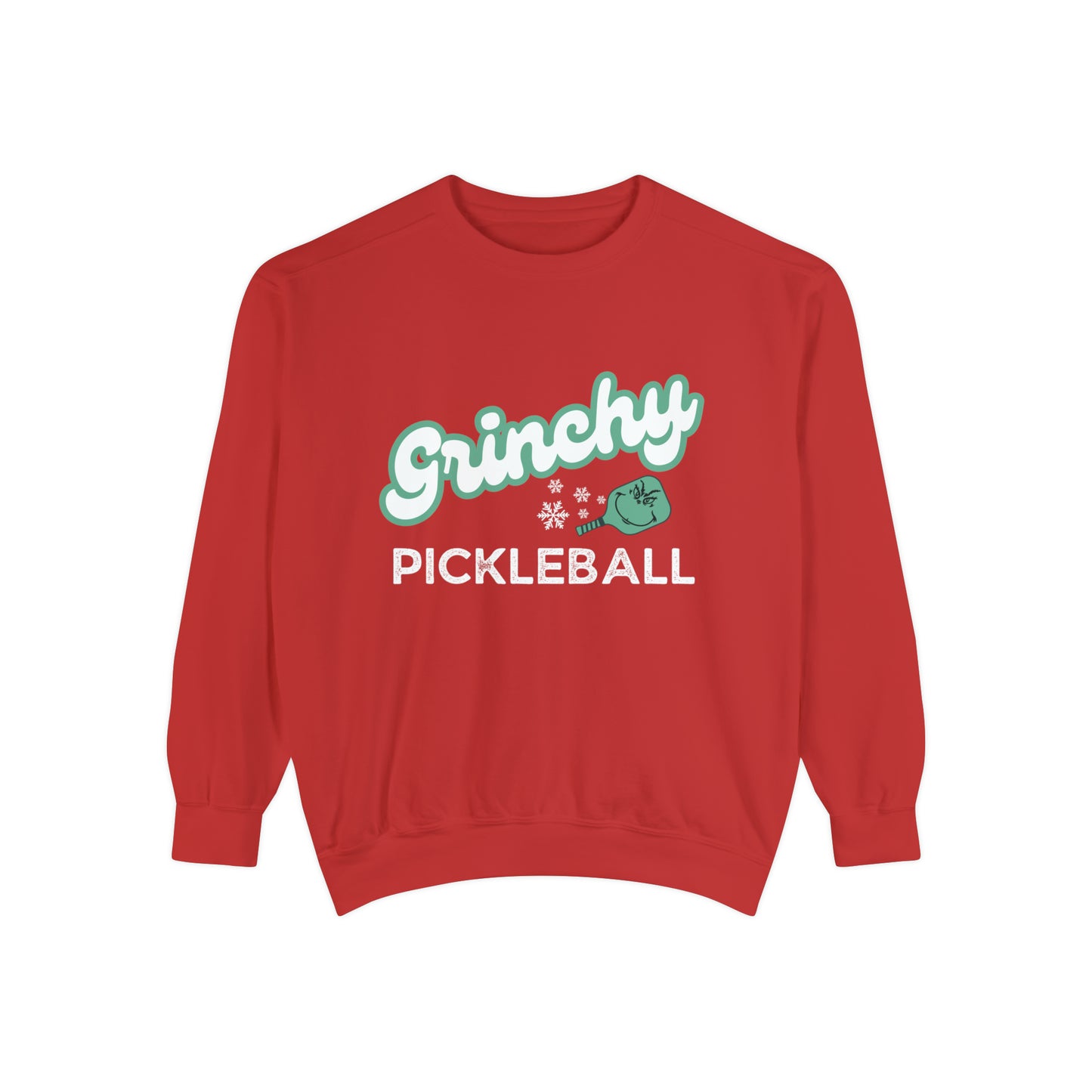 Grinchy Pickleball Unisex Crew - Comfort Colors