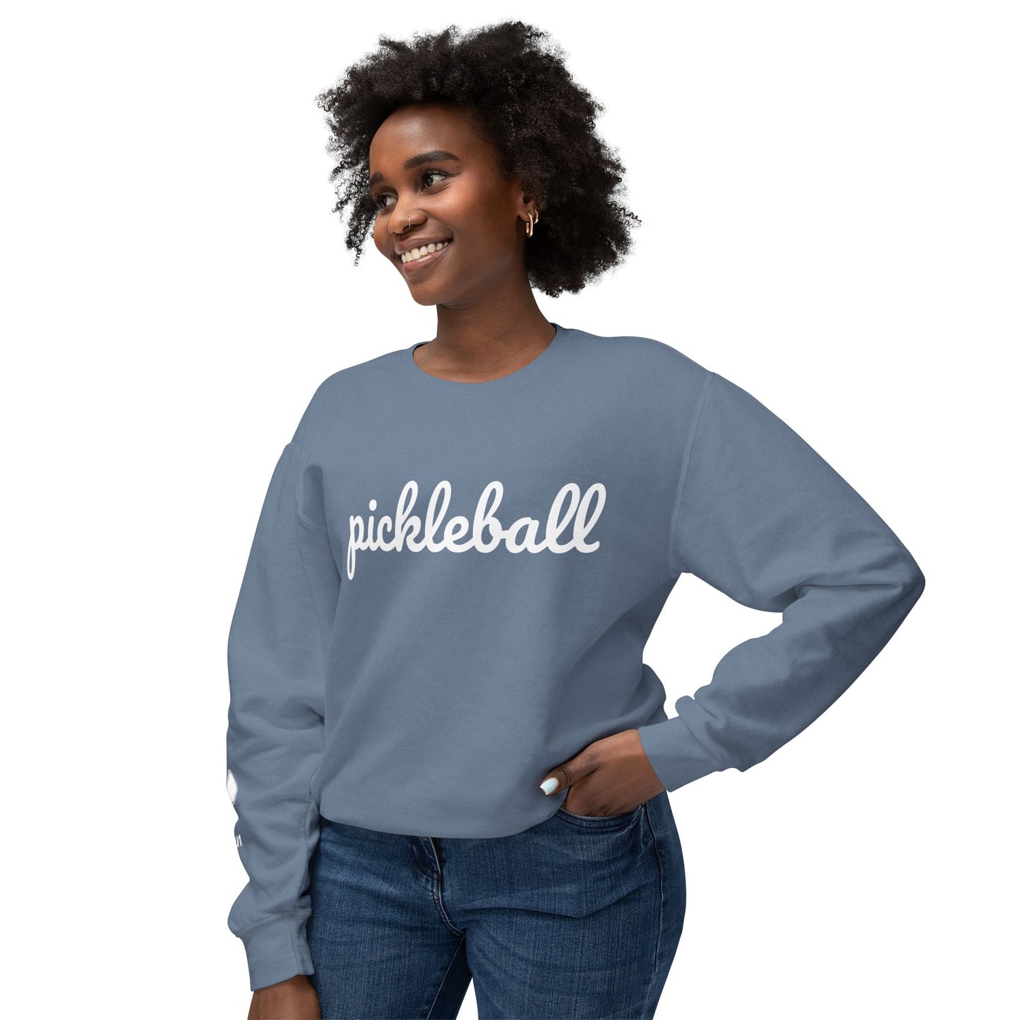 Pickleball Script - Garment Dyed Unisex Lightweight Crew (Can customize sleeve free)