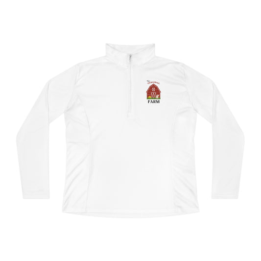 The Pickleball Farm Lynne - Ladies Quarter-Zip Pullover