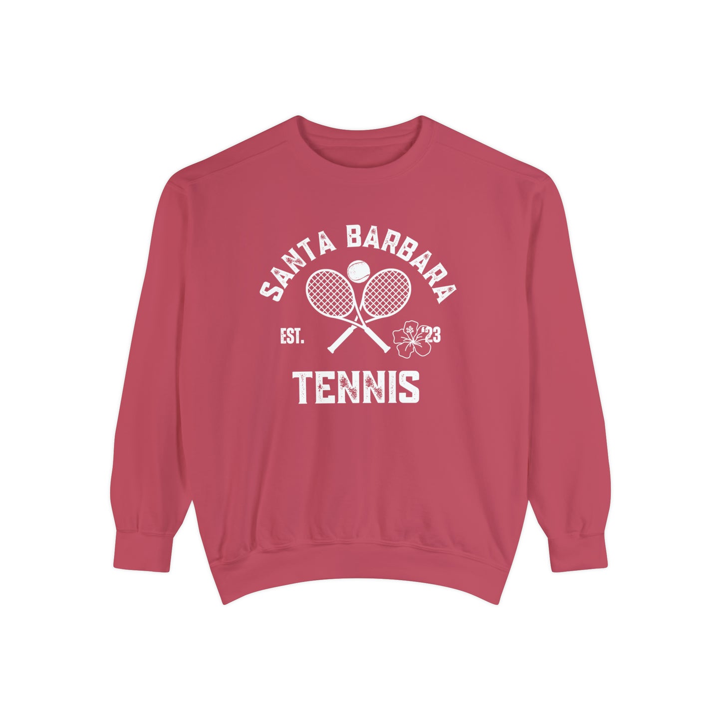 Santa Barbara Tennis - Crew - Comfort Colors - Unisex Garment-Dyed Sweatshirt