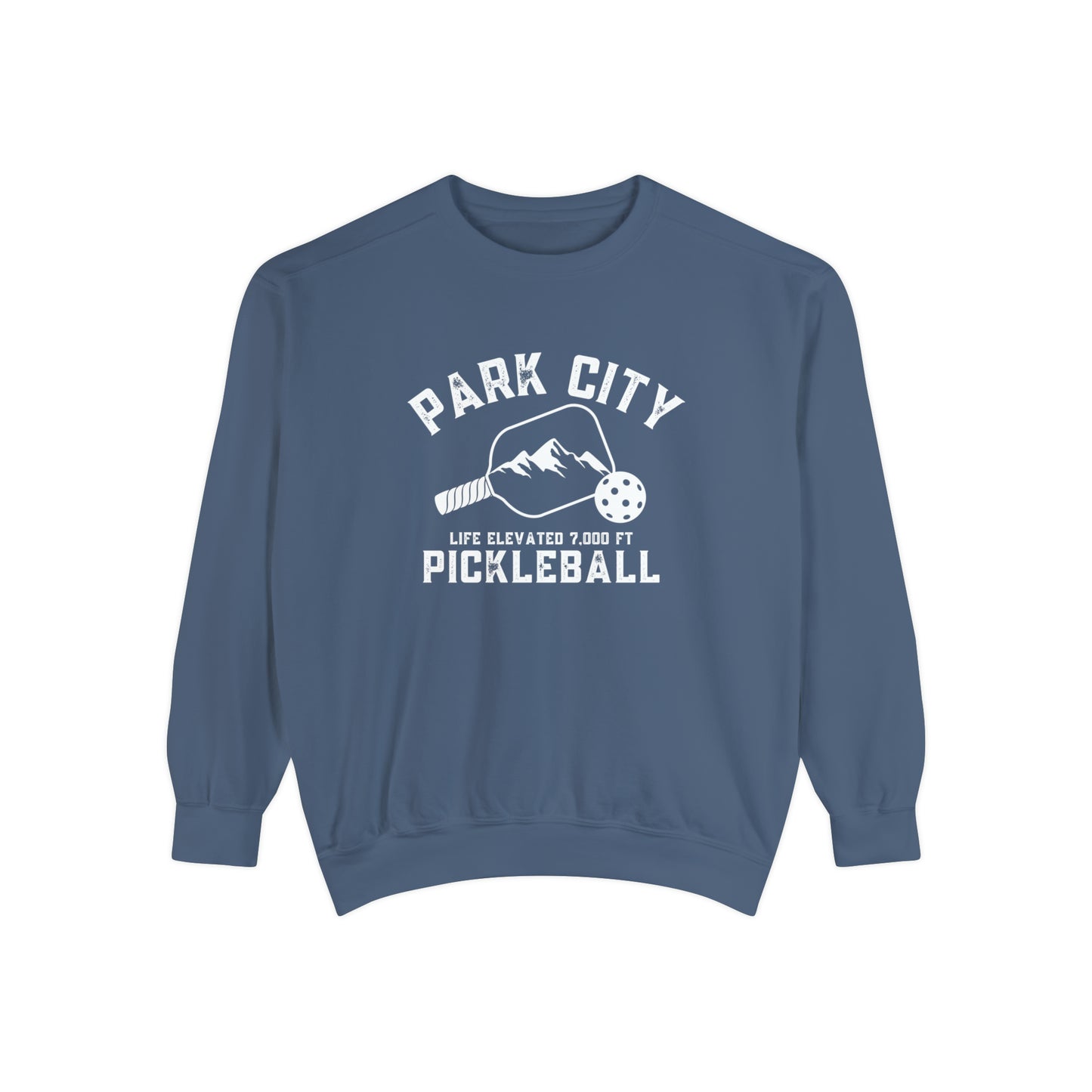 Park City Utah Pickoleball - Unisex Garment-Dyed Crew