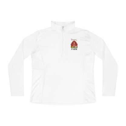 The Pickleball Farm  - Moisture Wicking Ladies Quarter-Zip Pullover