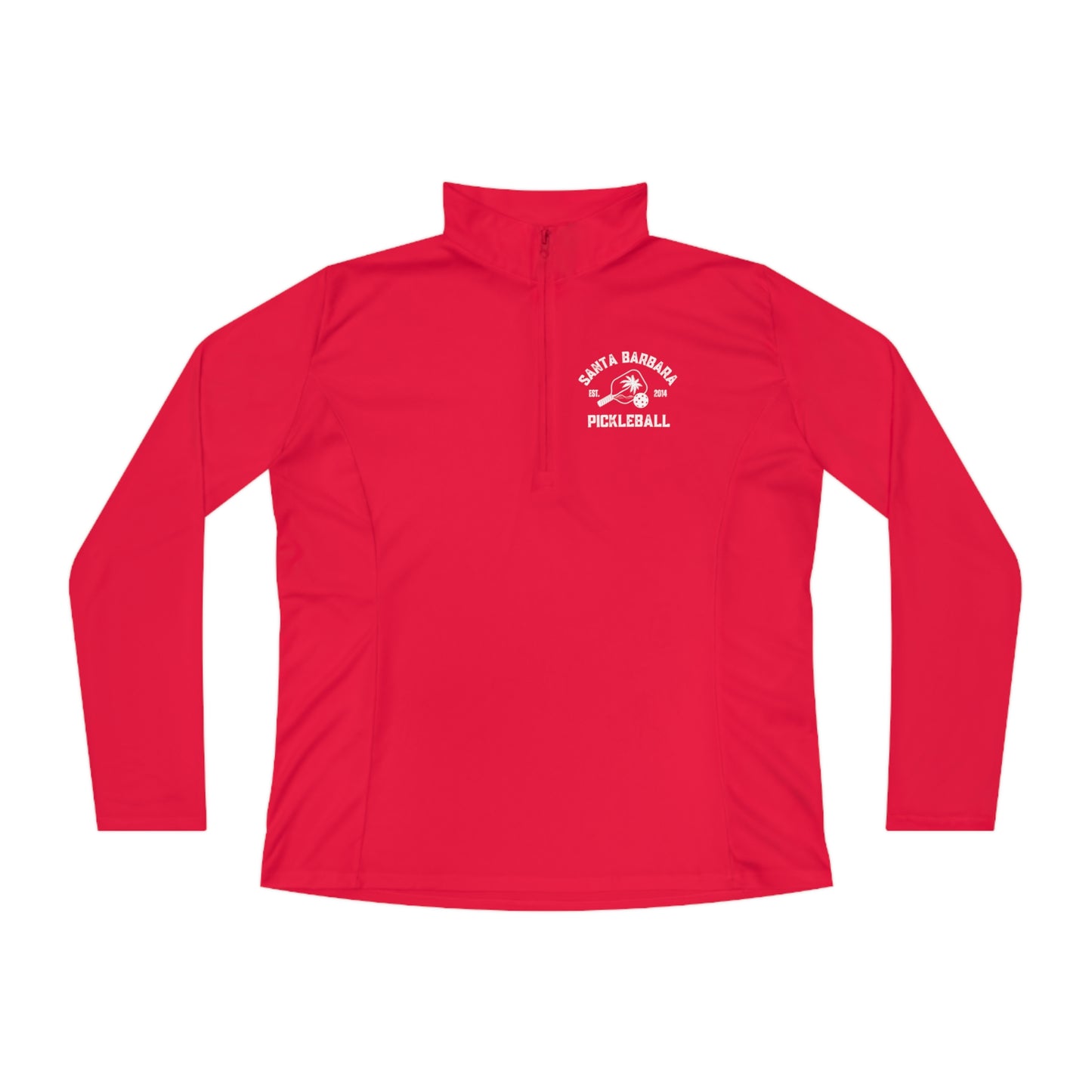 Santa Barbara Pickleball - WOMEN’S 1/4-Zip Long Sleeve, Moisture Wicking. SPF40