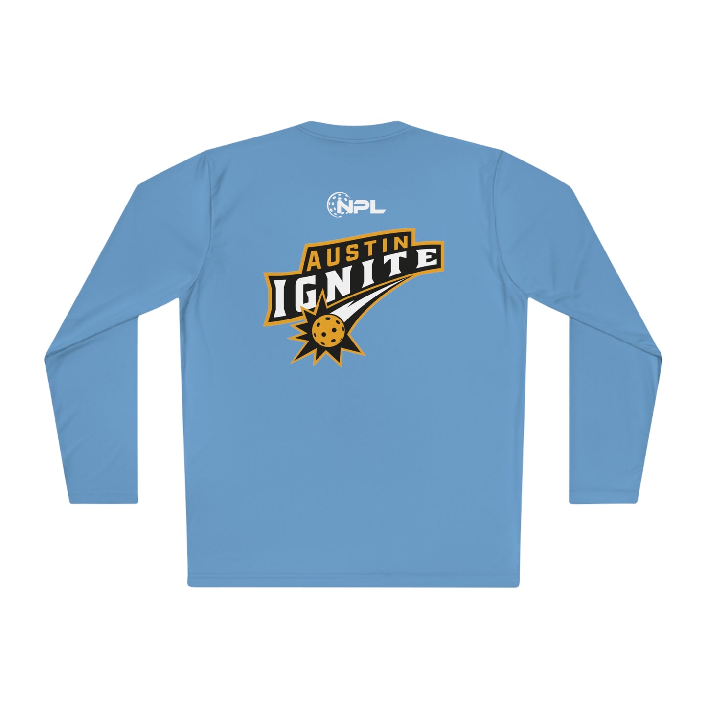 Austin Ignite NPL Team - Unisex Fuller Cut -Moisture Wicking Lightweight Long Sleeve, SPF 40 - customize back