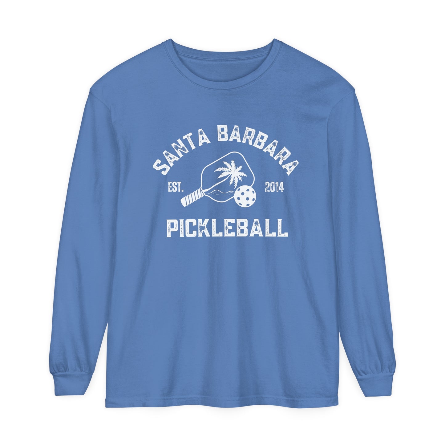 Santa Barbara Pickleball Unisex Garment-dyed Long Sleeve T-Shirt