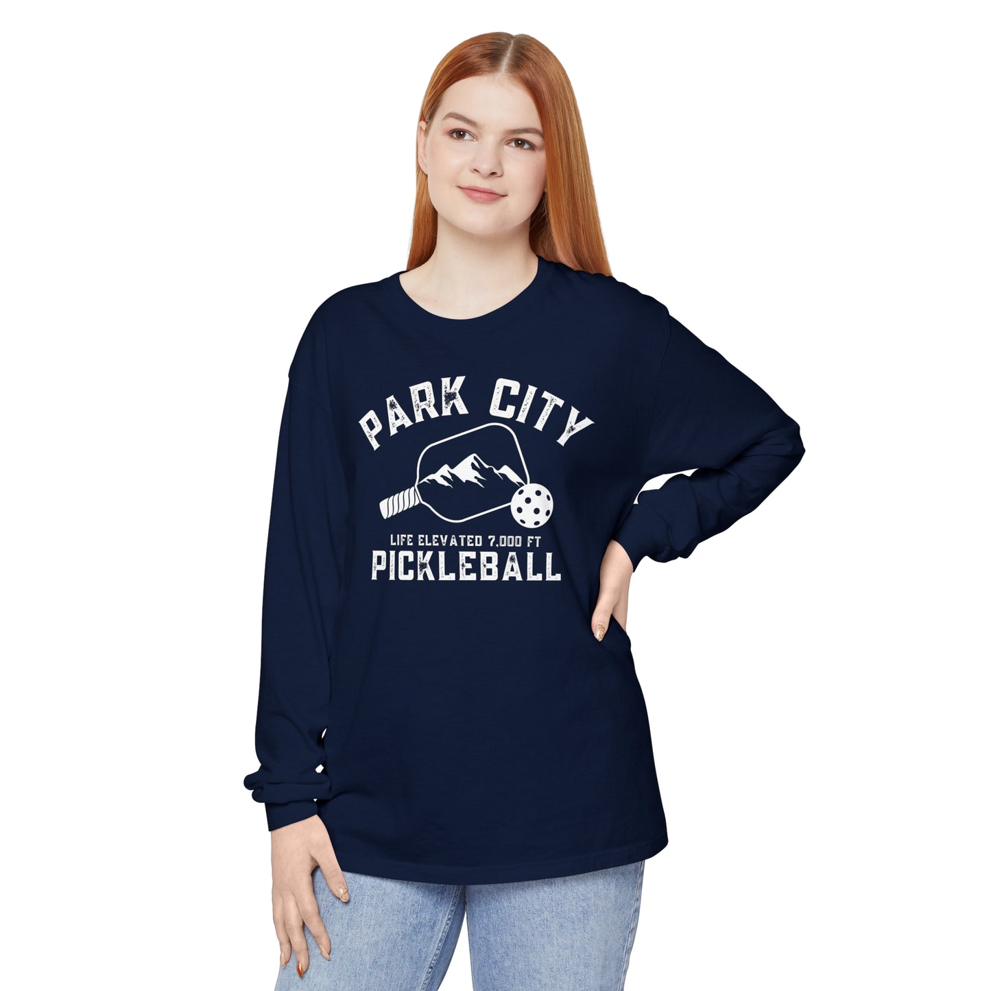 Park City Utah -Unisex Garment-dyed Long Sleeve T-Shirt