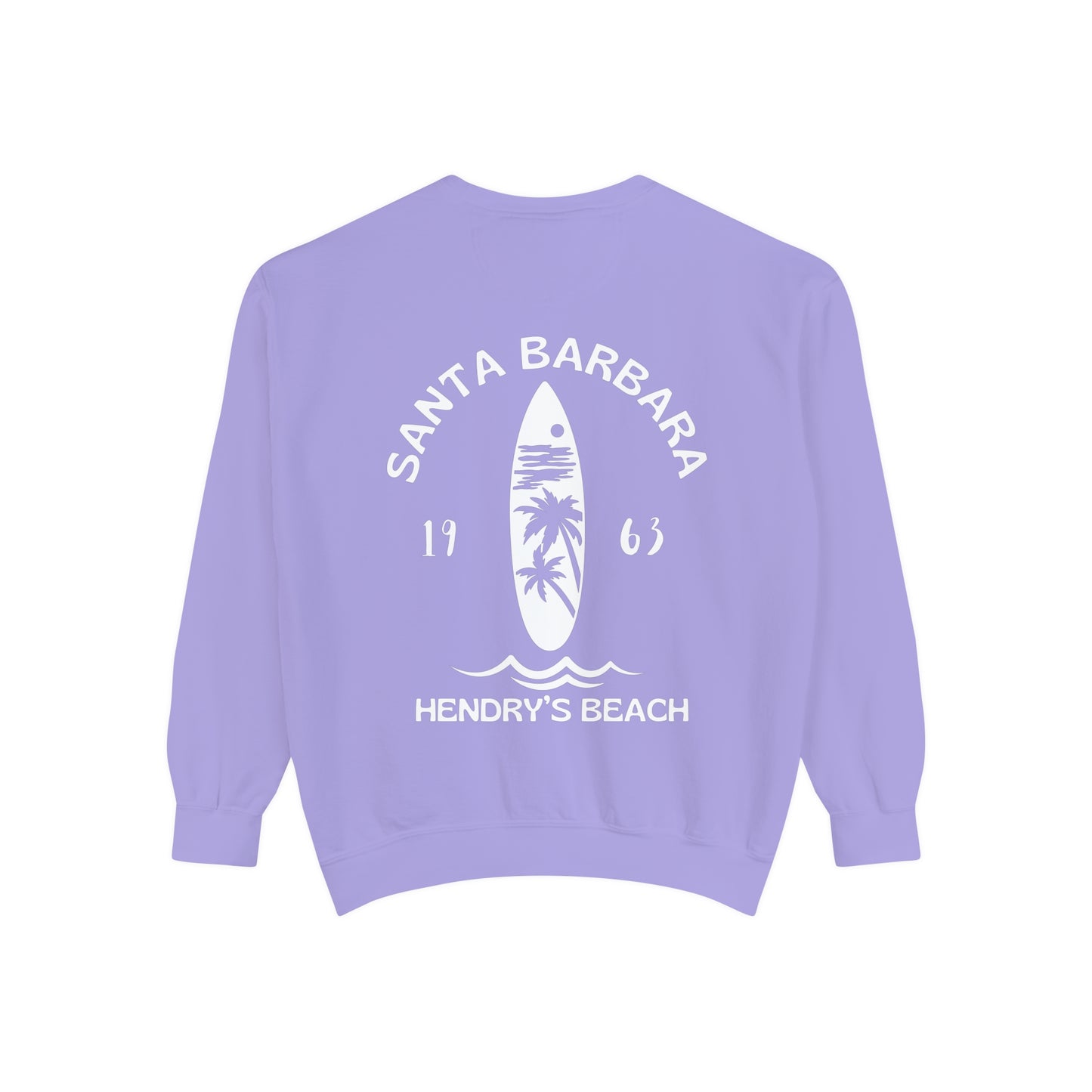 Santa Barbara Hendry’s Beach Crew Sweatshirts - Comfort Colors