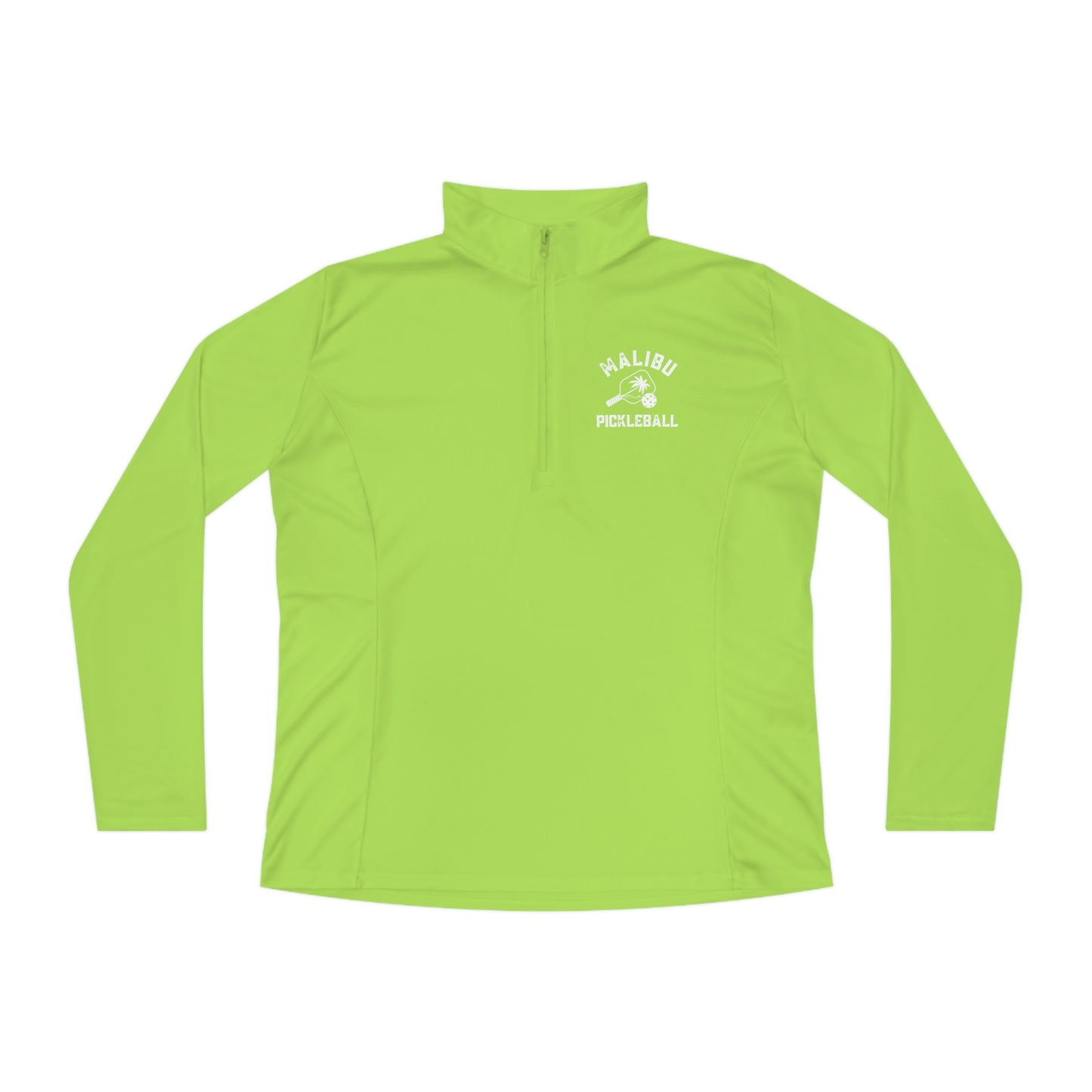 Malibu Pickleball Ladies Moisture Wicking SPF 40 Quarter-Zip Pullover