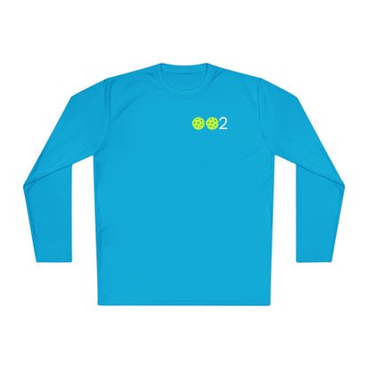 PICKLZ SPF 40 Men’s Cut/Unisex Moisture Wicking Lightweight Long Sleeve Tee - add your number in instructions