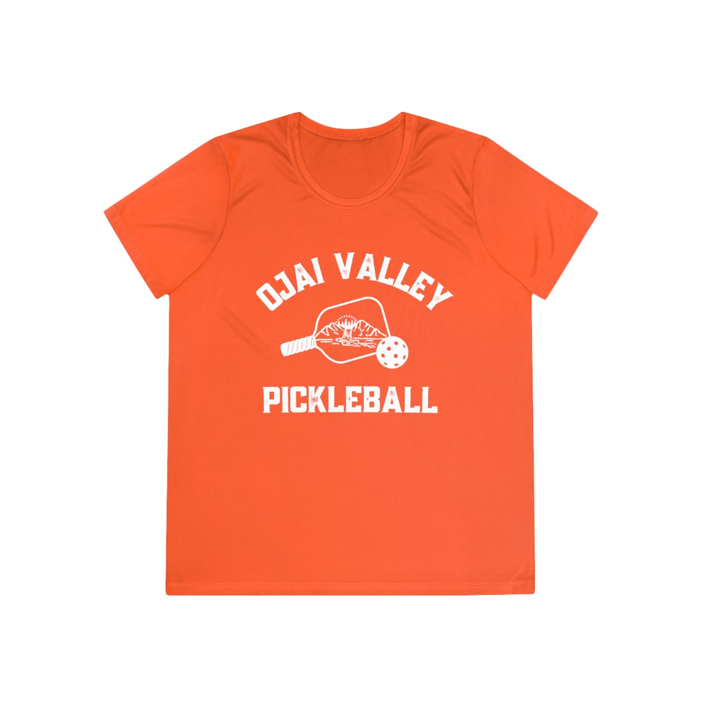 Ojai Valley Pickleball - SPF 40, Moisture Wicking, Ladies Competitor Tee