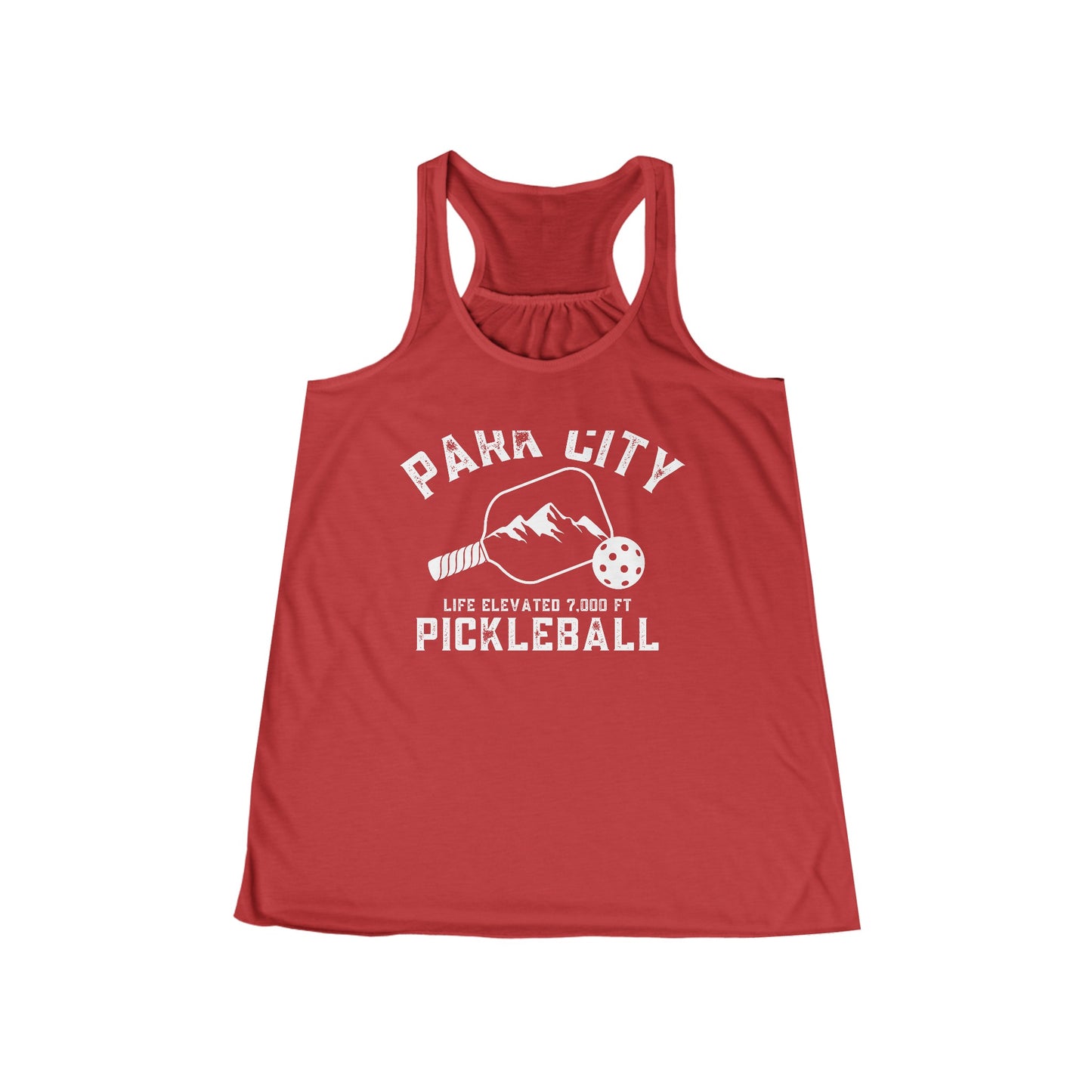 Park City Pickleball - Women's Flowy Racerback Tank