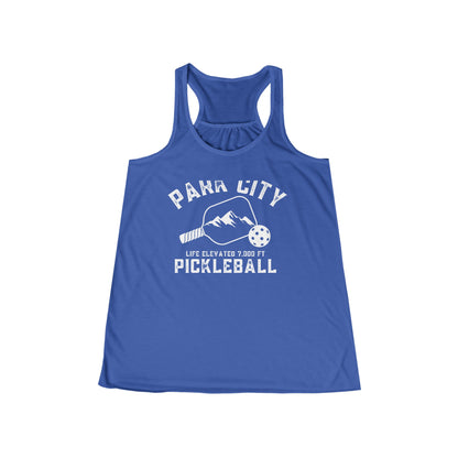 Park City Pickleball - Women's Flowy Racerback Tank