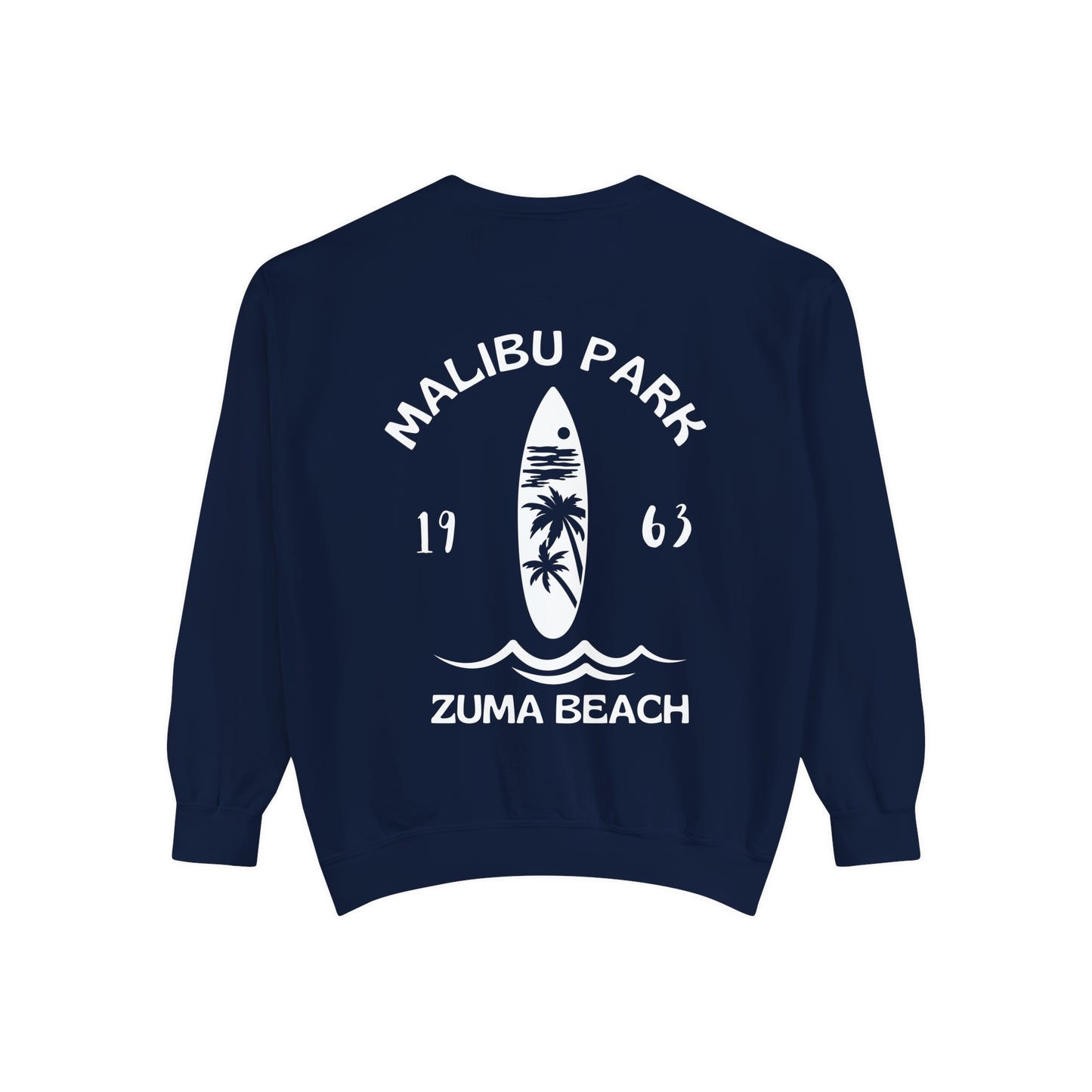 Malibu Park - Zuma Beach - Crew (Palm Tree Version) - Comfort Colors