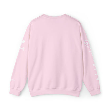 Pink Ladies OKC Pickleball Crew - Hot Pink Unisex Crewneck Sweatshirt (customize name on sleeve)