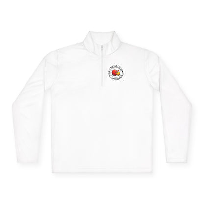 2 sided -Andalusia Ball Whisperer’s Men’s Unisex Quarter-Zip SPF 40 Moisture Wicking