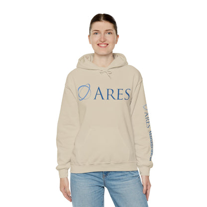 Ares Management Unisex 50/50 Hoodie - w/ sleeve logo