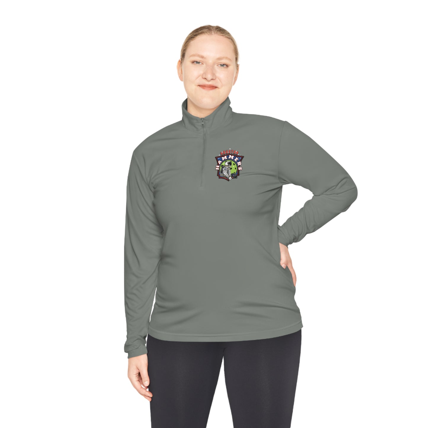 Houston Hammers NPL - Unisex (Fuller Cut) SPF 40, Moisture Wicking- Quarter-Zip Pullover