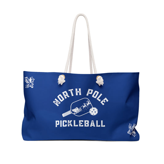 North Pole Pickleball Weekender Bag. Customized!  Santa’s Favorite Pickleballer