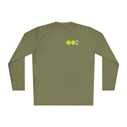 PICKLZ SPF 40 Men’s Cut/Unisex Moisture Wicking Lightweight Long Sleeve Tee - add your number in instructions