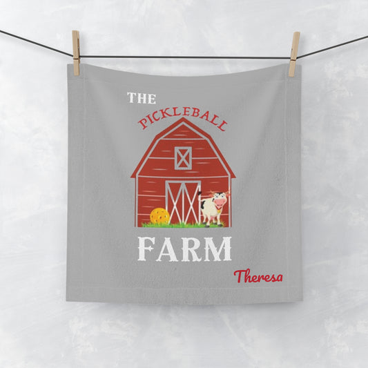 The Pickleball Farm Face Towel - Customizable