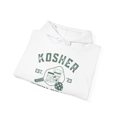 Kosher Pickleball Hoodie - Unisex Heavy Blend™ GREEN print Customize back free - add in instructions