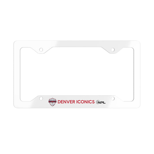 Denver Iconics Metal License Plate Frame