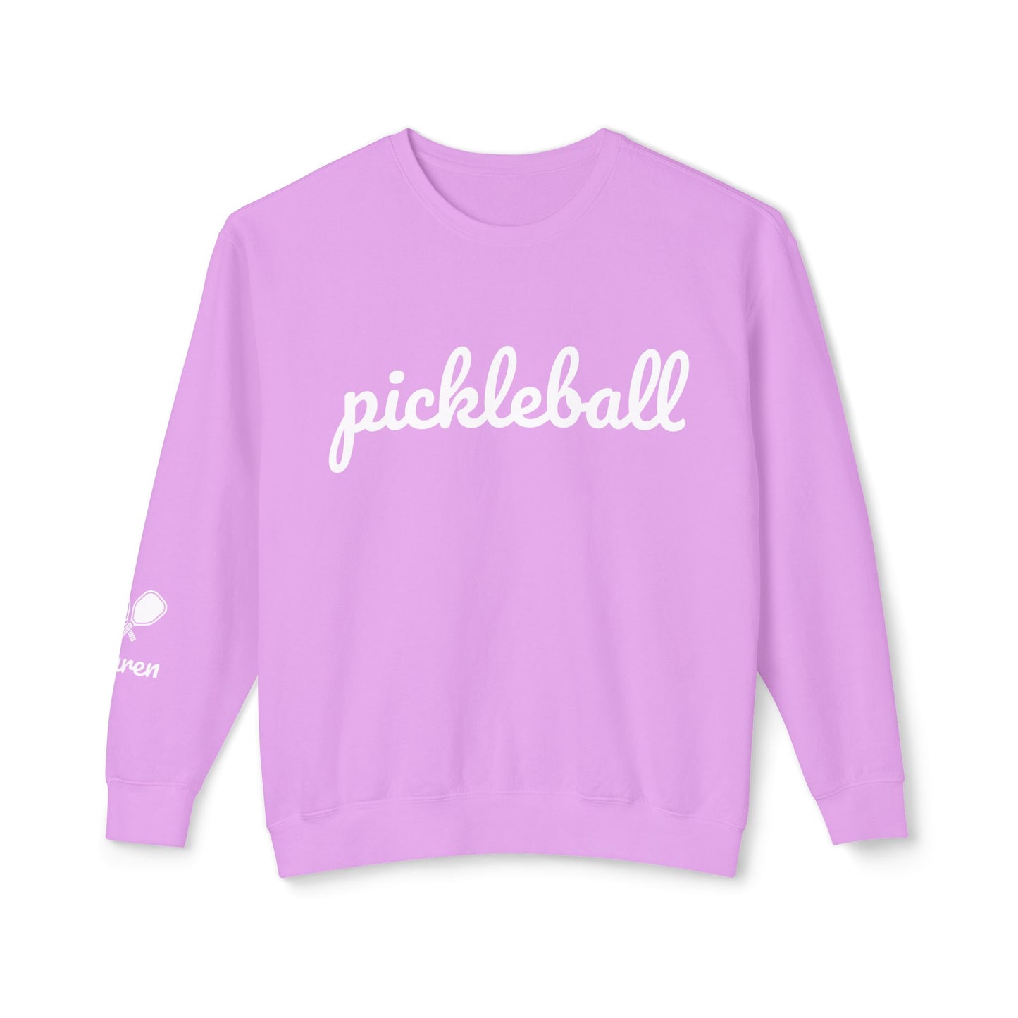 Pickleball Script - Garment Dyed Unisex Lightweight Crew (Can customize sleeve free)