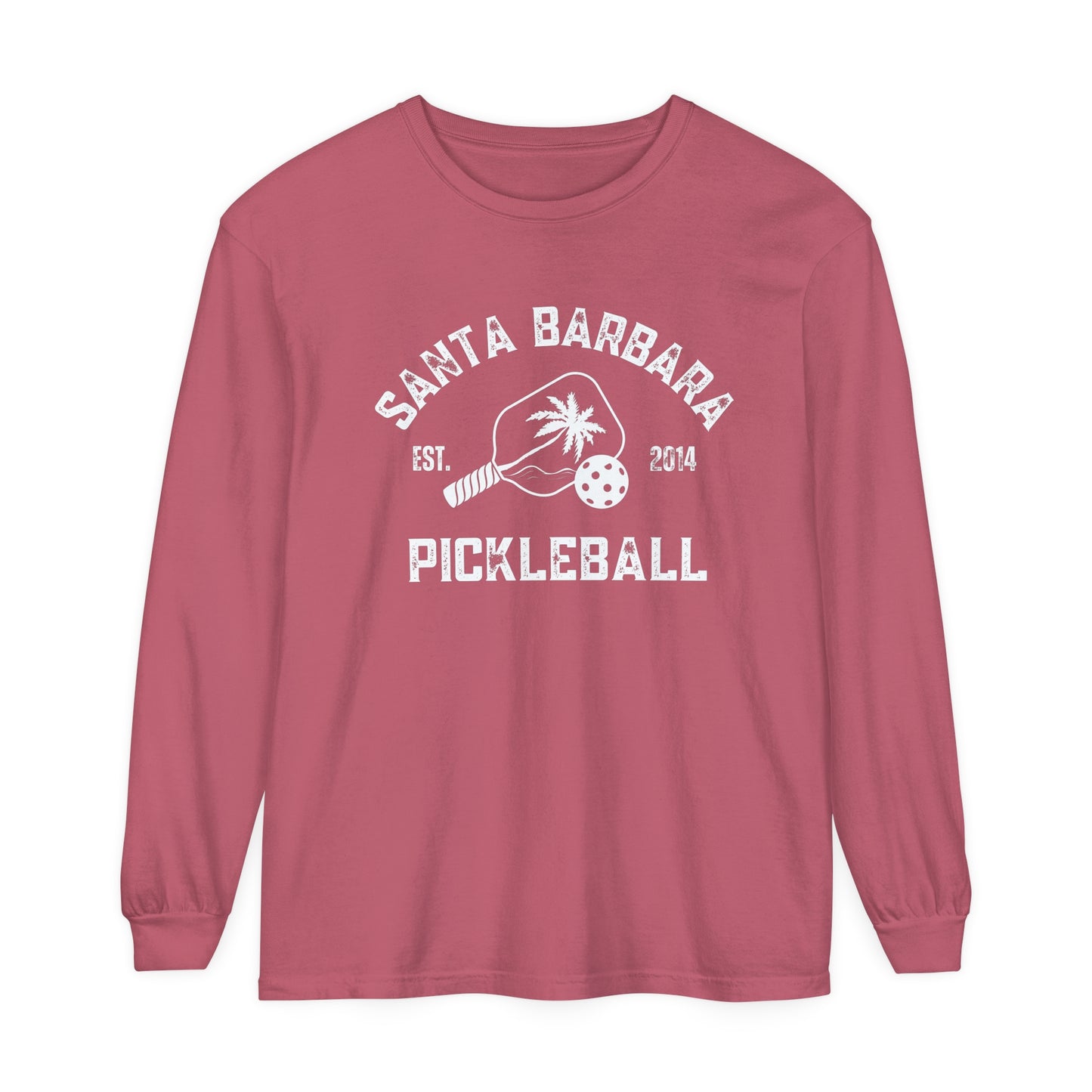 Santa Barbara Pickleball Unisex Garment-dyed Long Sleeve T-Shirt